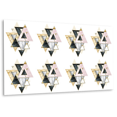 Küchenrückwand selbstklebend Wandtattoo für Fliesenspiegel Geometrische Dreiecke