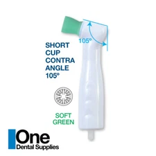 Dental Disposable Prophy Angles Soft Short Cup 105° - Latex Free 100 pcs