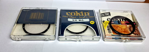 3x New Cokin Ø49mm Filters Screw in 1x Skylight, 1x UV, 1x UV M.C --- M1 - Picture 2 of 2