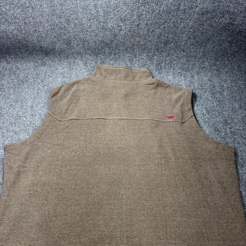 New Mountain Khaki Vest Mens 3XLB Brown Classic Fit Pop Top Textured Fleece - Picture 8 of 15