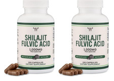 Himalayan Pure Shilajit 1000mg 2X120 Caps Naturally Occurring Fulvic Acid