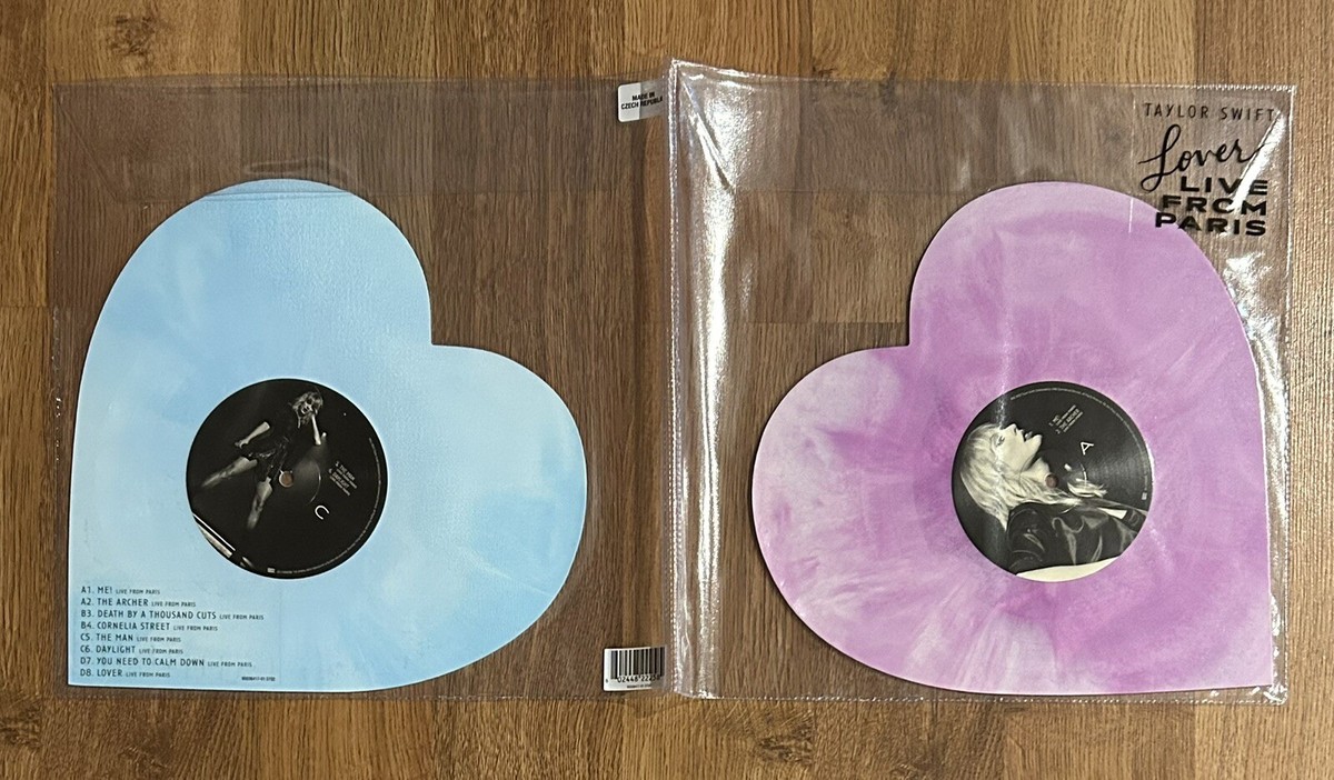 Taylor Swift - LOVER (Live From Paris) HEART SHAPED vinyl Taylor Swift - LOVER (Live From Paris) HEART SHAPED vinyl