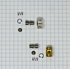 Amado Waterkey Repair Parts or Assembly, Brass or Silver-Plate