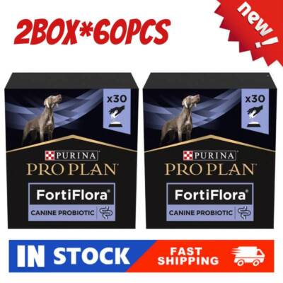 Purina FortiFlora Dog Supplement (60Count) x 2-Pack EXP DATE 05-2025+