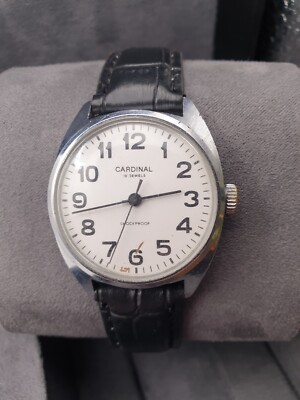 Watch Cardinal 2609.HA Vintage Wristwatch Rare USSR 1980 year of release