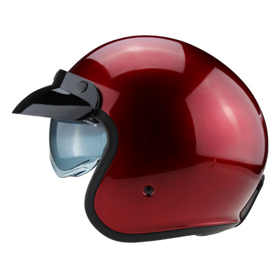 Viper RSV06 Jet Roller Helm Motorrad Harley Chopper Scooter ECE 22.06 Burgund