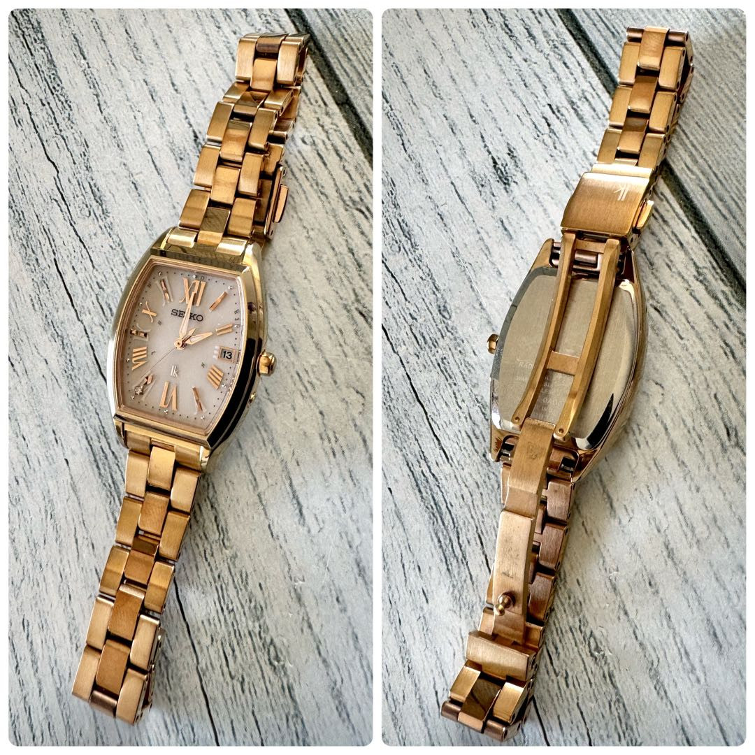 【未使用保存品】SEIKO LUKIA Seiko Lukia 1B32-0Ad0 Analog Solar Women Rare Rukia Watch