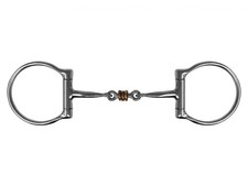 Showman Western D-Ring Bit w/ Dogbone Mouth  Copper Rings