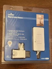 Leviton Plug-in Lamp Dimmer White TB103-1LW New