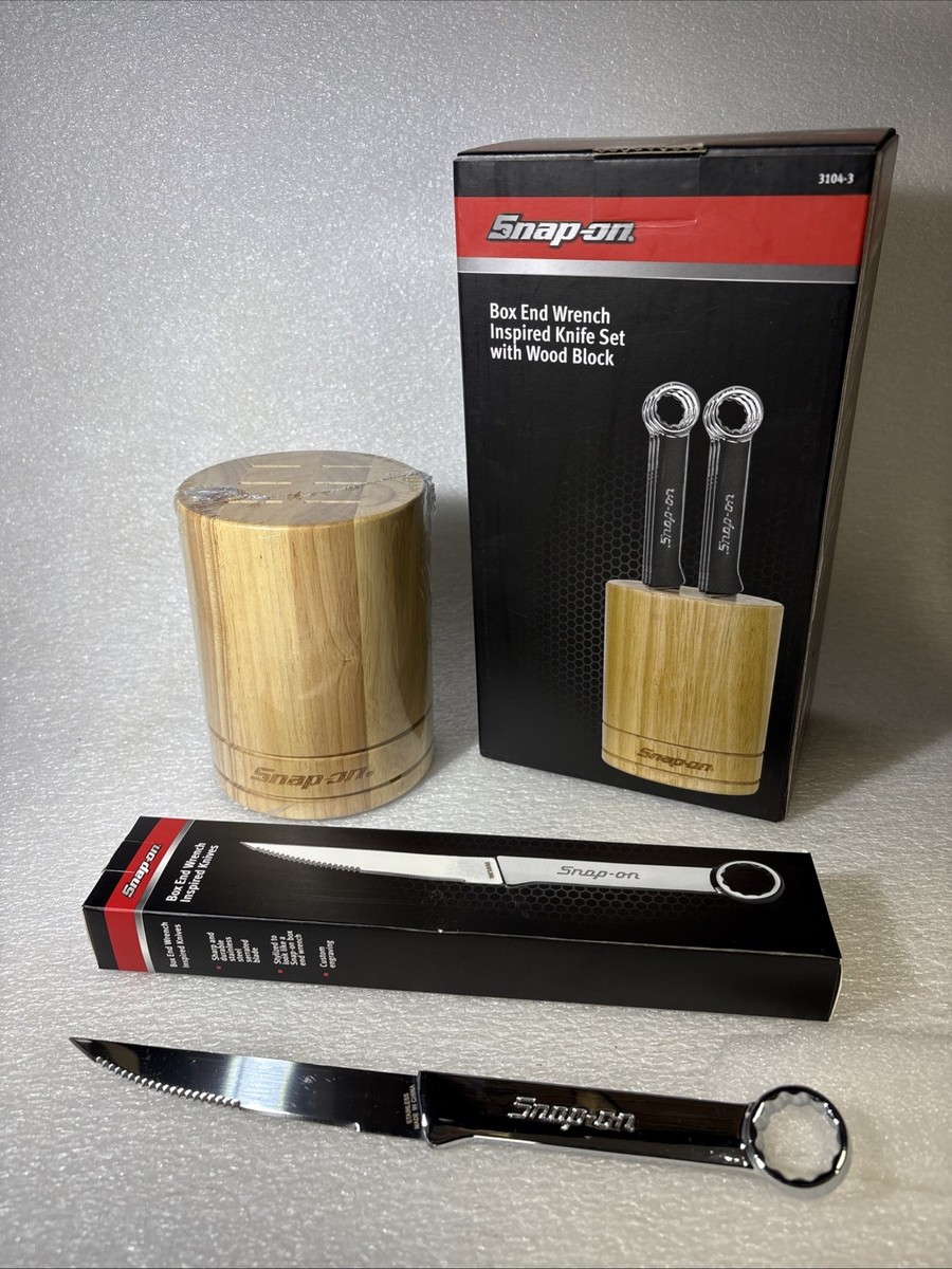 New Snap On Box End Wrench Stainless Steel Steak Knives 6 New Snap On Box End Wrench Stainless Steel Steak Knives 6