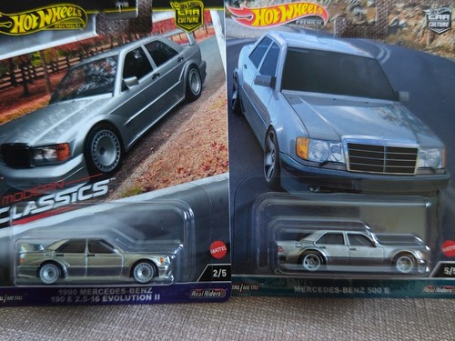 HOT WHEELS - Mercedes-benz 500 E & 190 E 2.5-16 Evolution II 1/64 Pack - Imagen 1 de 6