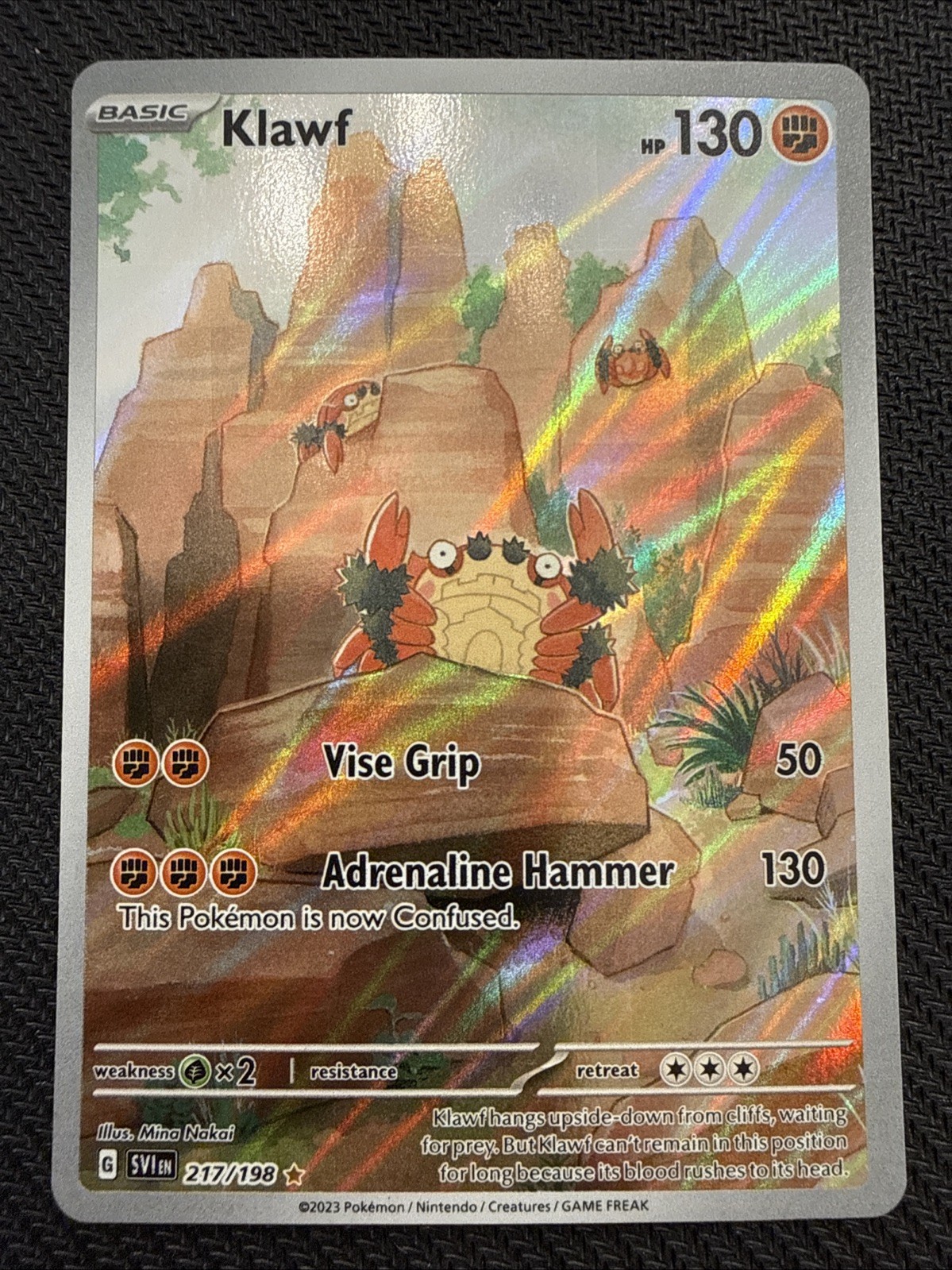 2023 Pokemon Scarlet & Violet Base Klawf #217/198 Illustration Rare IR NM