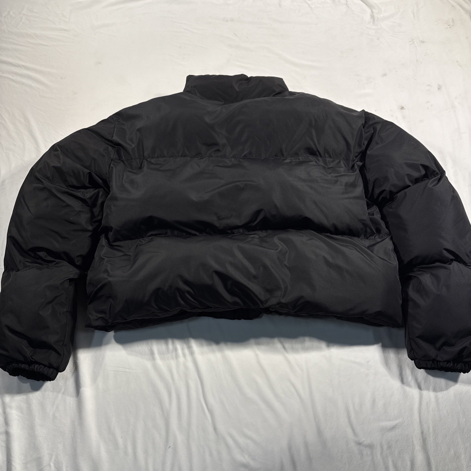 Fabletics Puffer Jacket Cropped Black Women’s Lar… - image 3