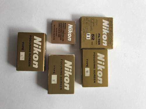 Konvolut Nikon Focussing Screen/Filter/Eyepiece