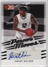 2021-22 Leaf Pro Set Power Moves Black Spectrum Foil 1/15 Jabari Walker Auto x5u