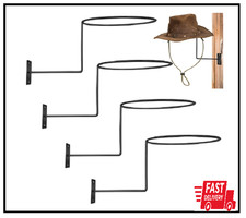4 Pcs Cowboy Hat Rack Cowboy Hat Holder Metal Hat Hanger for Wall Hat Holder Mul