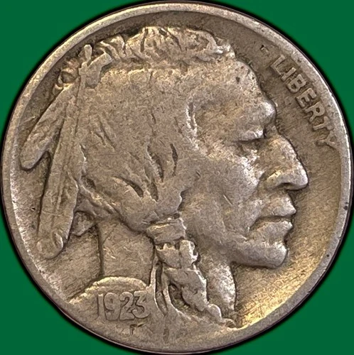 1923 Buffalo Nickel Very Fine VF Coin #36260