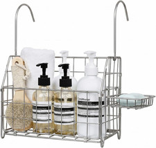 Large Rustproof Shower Caddy Hanging, 304 Stainless Steel Hanging Shower Organiz