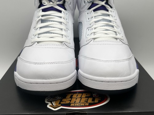 DS Nuevo Nike Air Jordan Retro 5 Grape OG 2025 Talla 12.5 Auténtico Baloncesto - Imagen 3 de 9