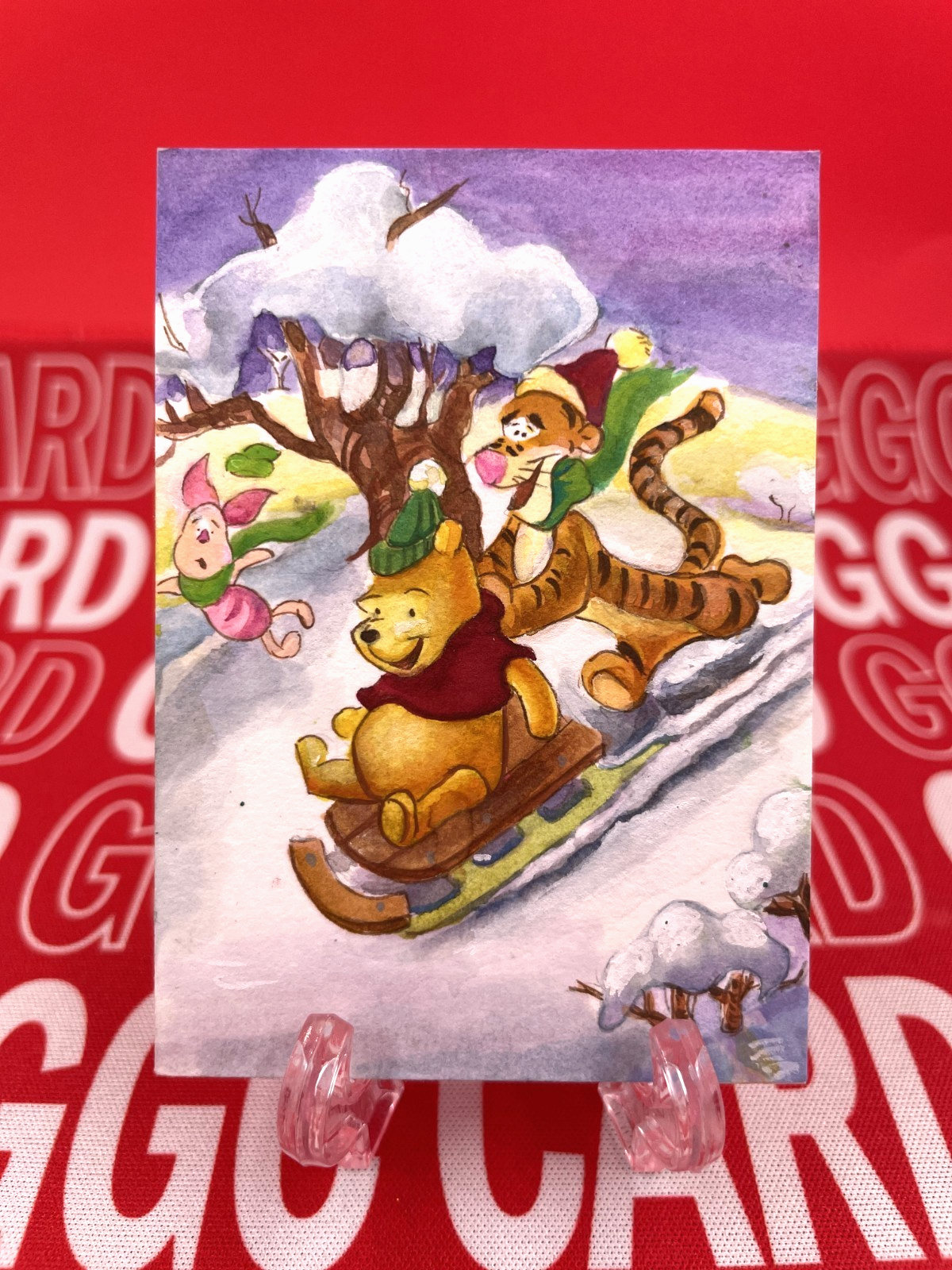 GGC Studio Winnie-the-Pooh Artist Hand Drawn Auto Sketch Card 1/1