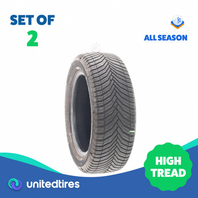 Set of (2) Used 205/55R16 Michelin CrossClimate 2 91H - 9/32