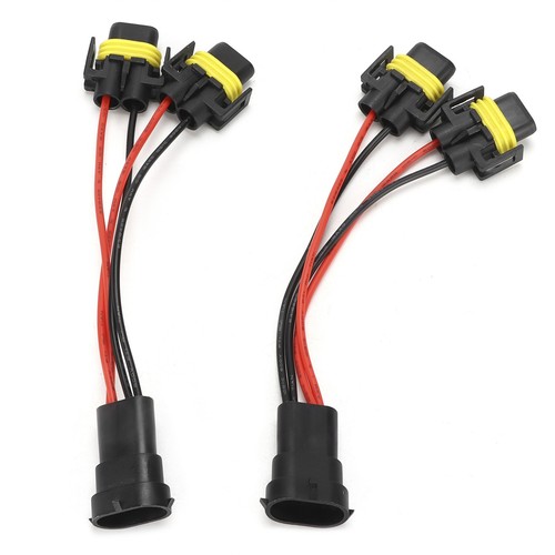 _Car H11/H8 2‑Way Splitter Wiring Harness Male-Female For Fog Lamp Headlight - Zdjęcie 18 z 23