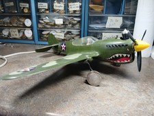Vintage Cox Thimble-Drome P-40 Warhawk Control Line Model Airplane with Motor