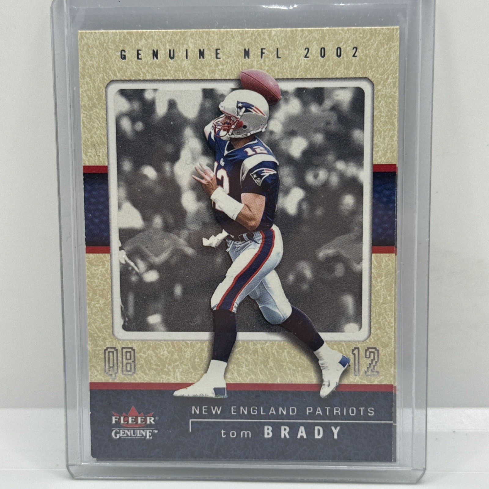 Tom Brady 2002 Fleer Genuine #43 Patriots