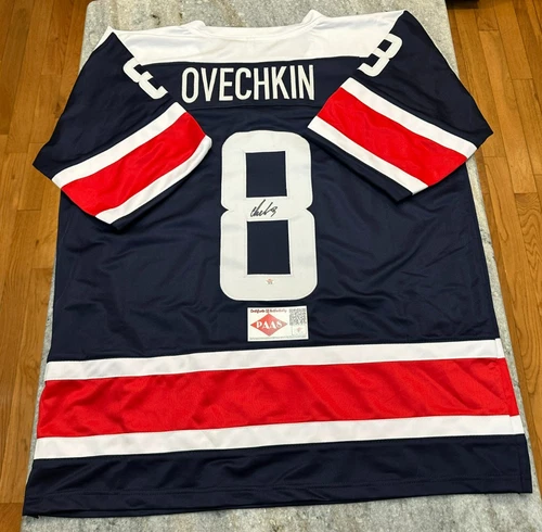 Alexander Ovechkin #8 Washington Capitals Signed NHL Hockey Jersey with COA