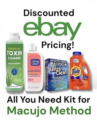 Advanced Toxin Cleanse Shampoo + Zydot Ultra Clean + Clean & clear + Tide Wash