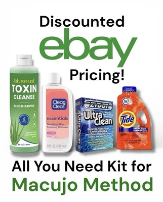 Advanced Toxin Cleanse Shampoo + Zydot Ultra Clean + Clean & clear + Tide Wash