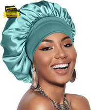 Silk Bonnet for Sleeping Women Men Double Layer Satin Bonnet for Sleeping Sleep