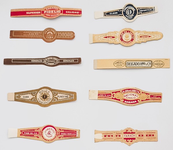 Chinchal, Vitolas de Coleccion , Cigar Bands, 10 diferentes, Set 6