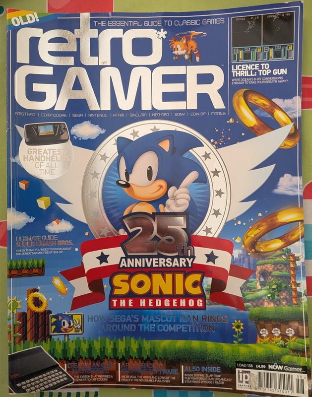 Retro Gamer Magazine Sonic The Hedgehog 25th Anniversary Cover