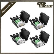 Serial Adapter DB9 Solderless Connector Male Female Breakout RS232 D-Sub 9 Pin