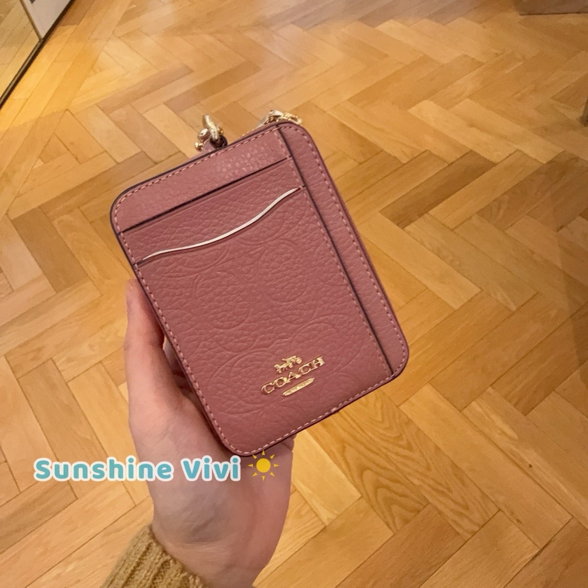 NWT Coach Zip Card Case Zip Card Case In Signature Leather CCS83
