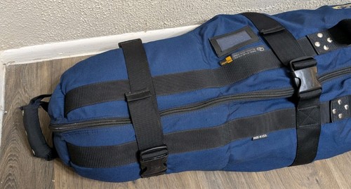 Club Glove Burst Proof Dupont Cordura Nylon Blue Golf Bag On Wheels - Picture 4 of 15