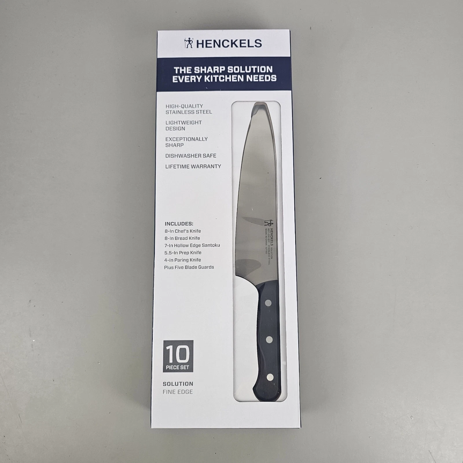 NEW Henckels 10-Piece Knife Set Solution Fine Chef Prep Knife Set 5 Knives