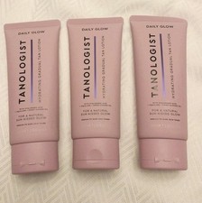 3 TANOLOGIST DAILY GLOW Hydrating Gradual Tan Lotion Medium to Dark 3.38 oz Each