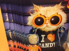 HALLOWEEN GREETING CARDS New w/envelope LOT 7 "CANDY" BEST DEAL EVER