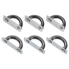 6 Pcs Arch Bridge Buckle, Metal D-Ring Connector, 16mm, 13mm, Black