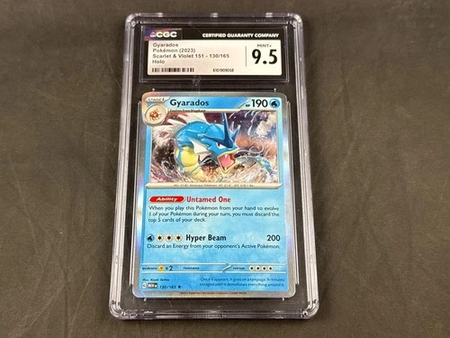 GYARADOS 130/165 POKEMON SCARLET & VIOLET 151 HOLO RARE CGC 9.5