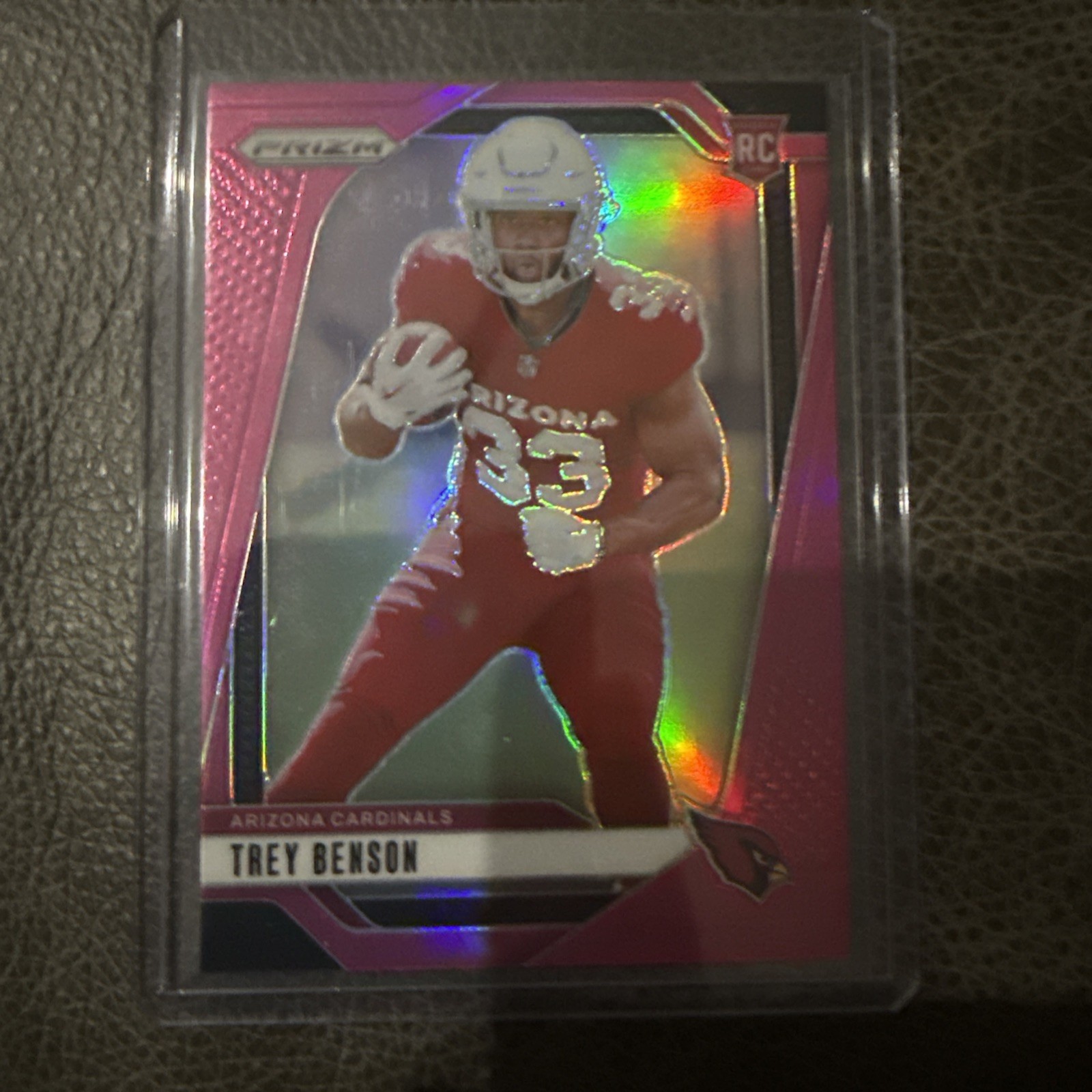 2024 Panini Prizm #392 Trey Benson Pink Prizm
