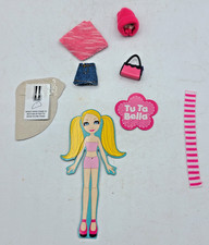 Jakks Pacific Tu Ta Bella Fashion Accessories Clothes Paper Doll Skirt Purse Hat
