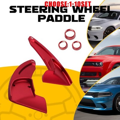 2X Paddle Shift Covers & 3X Control Knobs for 2015-2021 Dodge Charger 5/10X