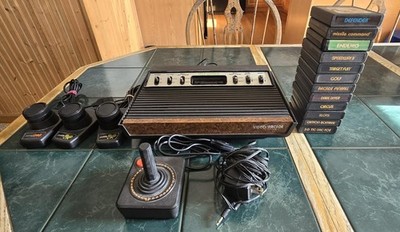 Sears Tele-Games Atari 2600 Console with Controllers and Games