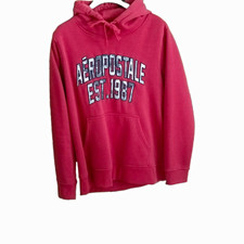 A ropostale Men s Mauve Pullover Hoodie XL Graphic Logo Fleece Pocket
