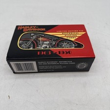 HARLEY DAVIDSON Playing Cards 1997 Historical Edition Tin 2 Decks VTG