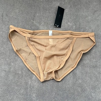 Todd Sanfield mens Hide brown Defiant Endurance Mesh Brief underwear size M