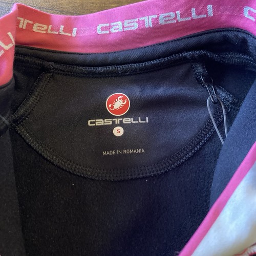 Castelli Womens Black Thermal Fleece Long Sleeve Cycling Winter Jersey Small NWT - Picture 8 of 11